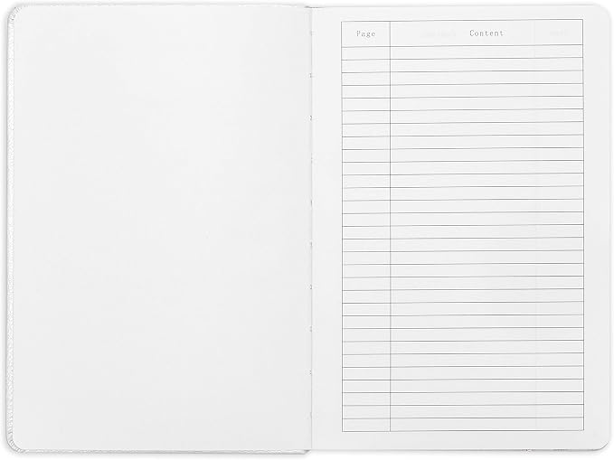 Minimalism Art, Premium Hard Cover Notebook Journal, Classic 5" x 8.3", 122 Numbered Pages, Gusseted Pocket, Ribbon Bookmark, Extra Thick Ink-Proof Paper 120gsm, San Francisco (Squared, Pink)