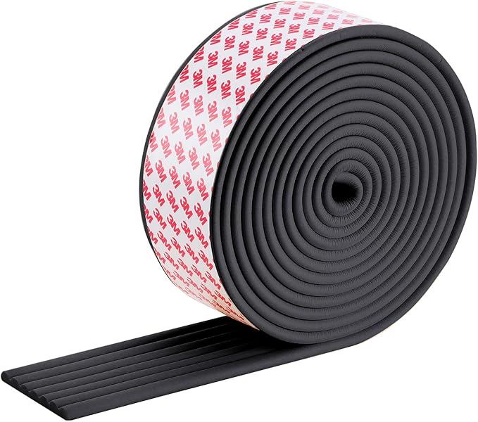 Corner Protector for Baby, Widen Edge Protector with Adhesive Backing, Baby Proofing Edge Corner Protectors Self Adhesive Furniture Corner Guard Bumper for Table, Desk, Fireplace (Black, 16.4ft)