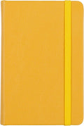 Leather Pocket Notebook, Writing Journal, Full-Grain Leather, Narrow Ruled Paper, Notebooks for Work & School, Butter Yellow (5.7" x 3.8”)