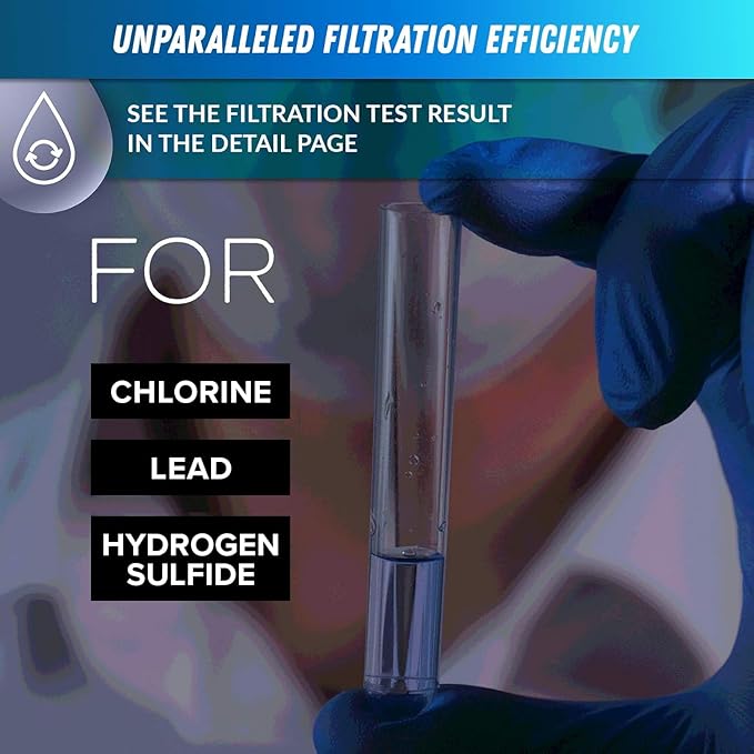 iSpring DF1-CL Faucet Water Filter for Contaminants Removal in Kitchen, Bathroom, or RV Sink, 500 Gallons Long Life, Clear with Aerator