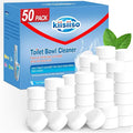 KIISIISO Toilet Bowl Cleaner Tablets 50 PACK, Automatic Bleach Toilet Tank Cleaners, Bathroom Long-Lasting Freshness, Slow-Releasing Powerful Deodorizing & Descaling