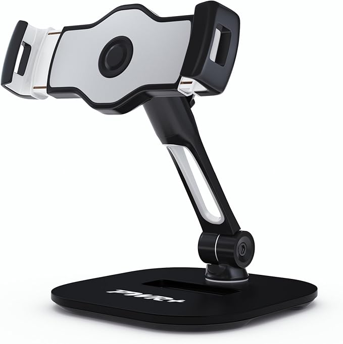 Tablet Stands and Holders Adjustable: Tablet Cell Phone Holder 360 Degree Swivel Angle Rotation for 4 to 11 inches Tab Phone iPad Samsung Galaxy Perfect POS Kitchen Bedside Office Table Reception