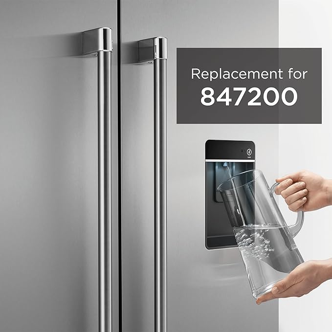 Fisher & Paykel 847200 Refrigerator Water Filter | Certified to Remove Chemicals and Contaminants from Water | Waters Filter Improves Water-Quality and Taste - Pack of 1