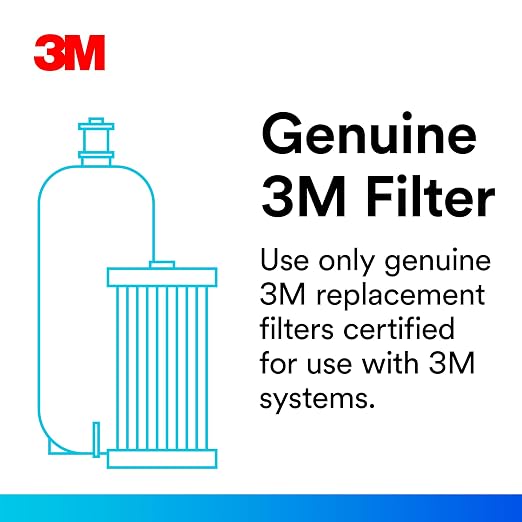 3M High Flow Series Filter Cartridge HF20-S | For ICE120-S System, Reduces Sediment, Chlorine Taste & Odor, Cyst, Scale, Microplastics
