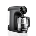 Ecoviva Countertop Reverse Osmosis Water Filter, 6 Stage RO Water Filtration System with 44 oz Glass Carafe, No Installation Water Purifier, 3:1 Pure to Drain, Black