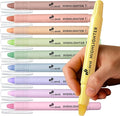 10 Pack Bible Safe Highlighters - Pastel Color, Wax Highlighters | No Bleed, Scripture Markers for Journaling, Study Accessories and School Supplies