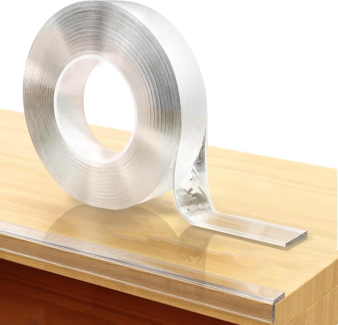 15ft Transparent Soft Edge Guard & Self-Stick Corner Protectors for Child Proofing Furniture, Glass Tables and Desk Edges - Clear Protection Solution for Baby Safety
