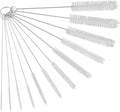 Ixiaoyoo Straw Cleaner Brush Set, 12-Piece 11.8 Inch Long Botthle Cleaning Brush, Nylon Tube Brush Kit for Straws on Tumbler, Water Bottle, Sippy Cup and Pipes, Tubes or Tea Pot Spout