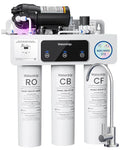 Waterdrop T3-C RO Water Filtration System, Plug-in Required, 450 GPD | 8-Stage, NSF/ANSI 372 Certified, Under-Sink RO Water Filter, 2:1 Pure-to-drain, Smart Filter Alerts & Auto-Flush, BPA-Free