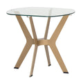 Studio Designs Home 71012 Home Archtech End Table, 23.5" W x 23.5" D x 21.75" H, Gold