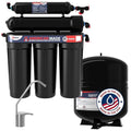 US Water Systems The All American 5 Stage Reverse Osmosis Water Filter – Made in USA, BPA-Free Under Sink Water Filter, High-Efficiency Reverse Osmosis System, Lifetime Support - Chrome Faucet