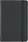 Classic Leather Notebook, Hardcover, Midnight Black, Pocket (3.8" x 5.7"), 240 Pages, Inspire Collection