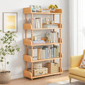5-Tier Wooden Open Bookcase, Oak