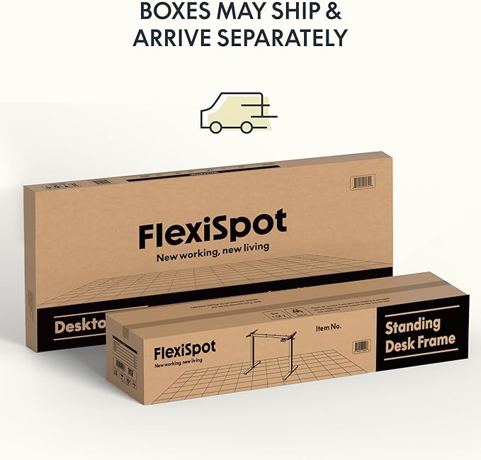 FLEXISPOT Bamboo Electric Standing Desk with Elegant Oval Legs, 55"x28" Height Adjustable Desk for Home Office & Living Spaces, White Frame