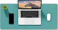 Auhoahsil Felt Desk Mat, Minimalist Large Mouse Pad XL 31.5 x 11.8 in, Desk Matt for Desktop, Keyboard, Laptop, Computer, Office, Work from Home, Gaming, Dark Green