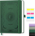 Lined Journal Notebook for Women Men, 192 Pages, A5 (5.7'' x 8.3'') | Hardcover Leather Notebook with 100GSM Thick Paper for Writing, Travel, Business, Office, Prayer (Dark Green)
