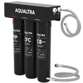 AQUALTRA USF-3B-15 Slightly Alkaline Under Sink Water Filter System, 8K-40K Gal, Reduce PFOA, PFOS, Chlorine, Lead, Mercury, Chloramine, Fluoride, Microplastics Particles, Bad Taste & Odor