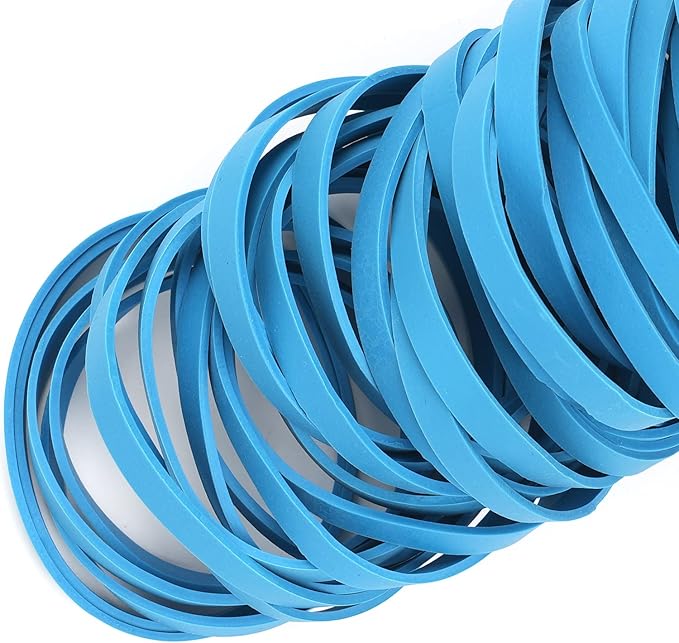 AMUU Rubber Bands Size # 64 Blue 0.5bl Rubber Band 110pcs #64 rubber band for Office Supplies Home money File Folders Strong Elastic Rubber Bands