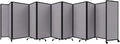 Versare Room Divider 360 Portable Wall Partition | Folding Panels | Large Freestanding Divider | Locking Wheels | Temporary Room Separator