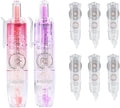 Refillable Correction Tape, 157 ft Total – 2 Pre-Filled Dispensers + 6 Snap-In Refills, School & Office Supplies, Pink &Purple