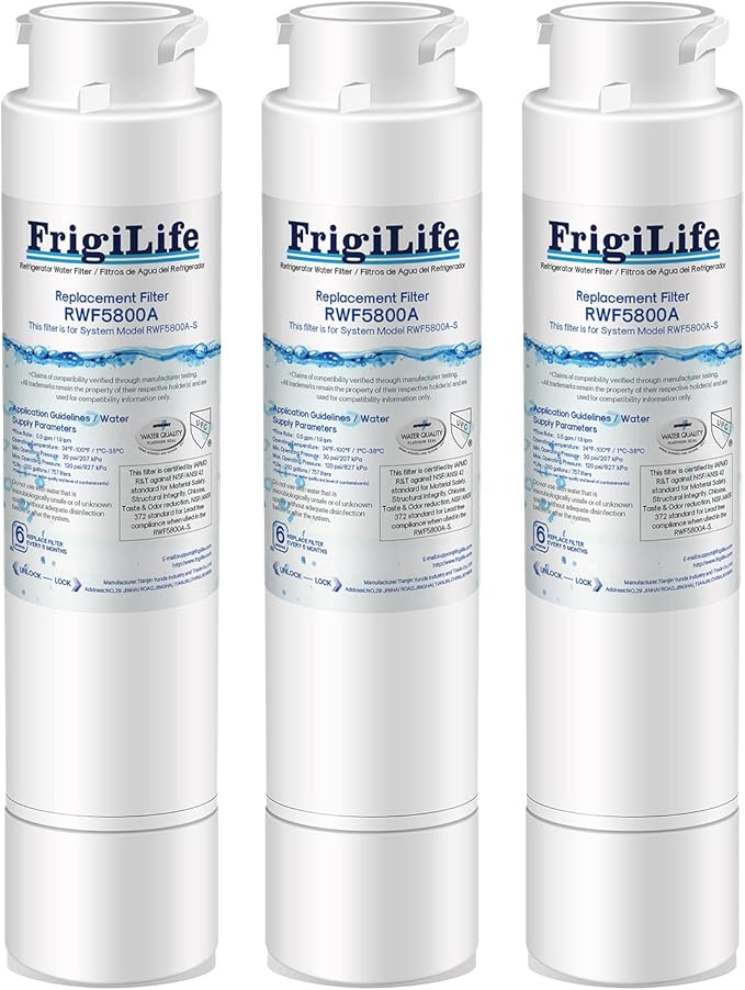 Refrigerator Water Filter Compatible with Frigidaire EPTWFU01, EWF02, Pure Source Ultra II, 3PACK