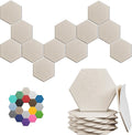 Hexagonal Acoustic Panels-12 Pack High-Density Sound Absorbing Panels 12"X10"X0.4" for Enhanced Noise Reduction, DIY Design, Idea for Studios, Offices, and Home Theaters(Light Camel)