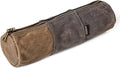 GOOTIUM Waxed Canvas Pencil Pouch - Vintage Zippered Stationery Organizer for Pens, Pencils, and Accessories Handmade Multi-Purpose Utility Case, Taupe
