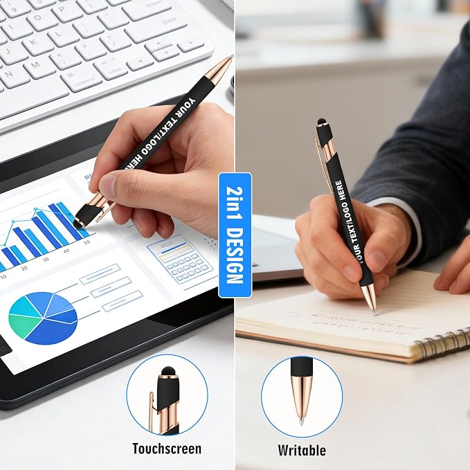 ENOMY Personalized Notebook Journal & 10 PC Pens Set Custom Notebook with Pen 240 Pages A5 Hardcover Journal for Men Women Leather Notebook for Work College Graduation Gifts, Grey