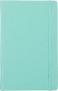 Leather Notebook, Writing Journal, Full-Grain Leather, Narrow Ruled Paper, Notebooks for Work & School, Reef Blue (8.4" x 5.4”)