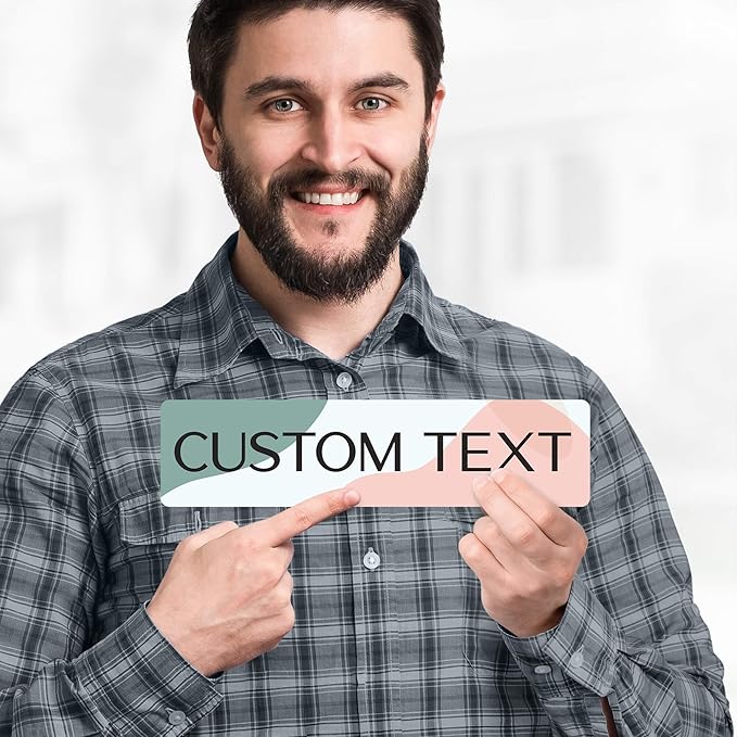 Custom Sign, Christmas Gift Custom Street Sign, 11 Font Colors, 13 Font Styles, 4 Hole Options, 22 Sizes, 3x12 Inches, Rust Free DiBound, Fade Resistant, Made in USA by My Sign Center (Minimalist)