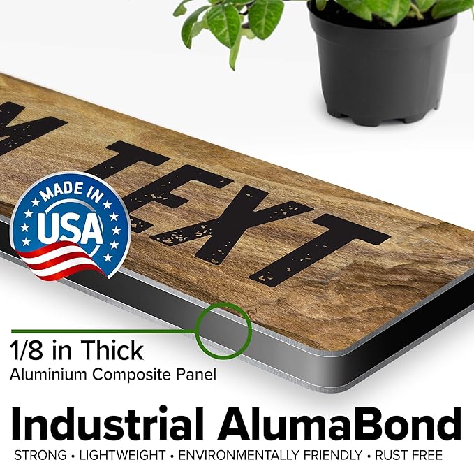 Custom Sign, Christmas Gift Custom Street Sign, 11 Font Colors, 13 Font Styles, 4 Hole Options, 22 Sizes, 3x12 Inches, Rust Free DiBound, Fade Resistant, Made in USA by My Sign Center (Stone)