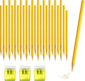 36 Piece Yellow Colored Pencils Set with Sharpener, Pre-Sharpened Professional Wooden Art Pencils for Artists Drawing and Sketching, Premium Colored Tone Supplies Delivering Detailed Painting(Yellow)