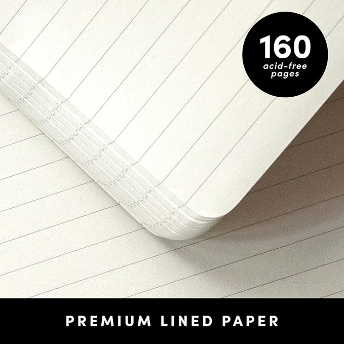 PAPERAGE Lined Spiral Journal Notebook