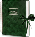 Flying Eagle Spiral Notebook, Velvet Hardcover, 8.5 x 11 in, Green | 300 Lined pages, Vintage Journal for Women & Men, Comes with Premium Gift Box for Writing