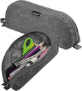 Gloppie Pencil Pouch - Practical Pencil Case, Aesthetic Simple Pencil Bag, Small Pen Holder, Back to School Supplies for Girls Boys, Grey