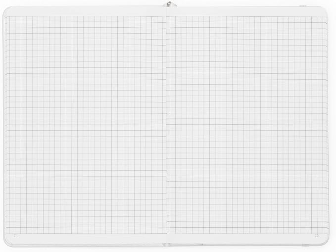 Minimalism Art, Premium Hard Cover Notebook Journal, Classic 5" x 8.3", 122 Numbered Pages, Gusseted Pocket, Ribbon Bookmark, Extra Thick Ink-Proof Paper 120gsm, San Francisco (Squared, Pink)