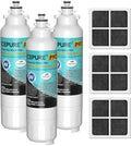 ICEPURE PRO ADQ73613401 NSF401&53&42 Certified Replacement for LG LT800P, LT800PC, Kenmore 9490, ADQ736134 ADQ73613402 ADQ75795104 LSXS26326S Refrigerator Water Filter and LT120F Air Filter 3Combo