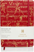 HARLEM CANDLE CO. – Ode to Josephine Luxury Journal, Red & Gold – 300 Lined Pages | Vegan Leather Cover, Gilded Edges, Ribbon Bookmark | Inspired by Josephine Baker (Red/Gold)