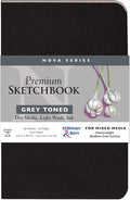Stillman & Birn Nova Series Grey Softcover Sketchbook, 5.5" x 8.5", 150 GSM (Heavyweight), Grey Paper, Medium Grain Surface