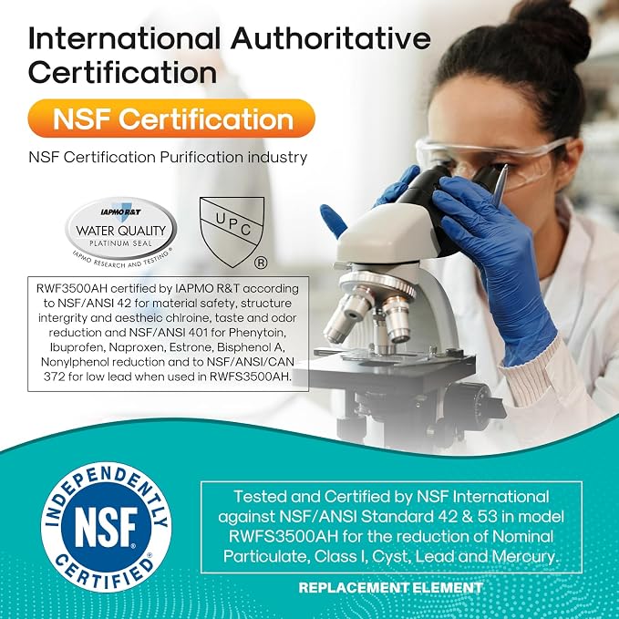 ICEPURE PRO ADQ73613401 NSF401&53&42 Certified Replacement for LG LT800P, LT800PC, Kenmore 9490, ADQ736134 ADQ73613402 ADQ75795104 LSXS26326S Refrigerator Water Filter and LT120F Air Filter 3Combo