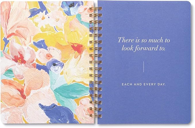 Compendium Spiral Notebook - Life Is Beautiful — A Designer Spiral Notebook with 192 Lined Pages, College Ruled, 7.0”W x 9.25”H