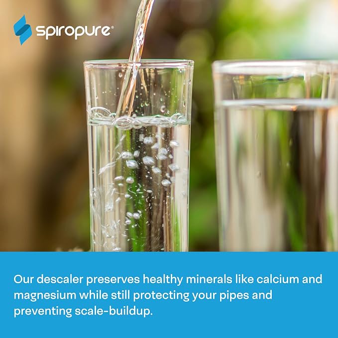 SpiroPure 20x4.5 Hard Water Filter Salt Free Softener Descale Polyphosphate