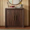31.5" Sideboard Buffet Cabinet, Beveled Profile Design, Walnut