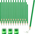 36 Piece Green Colored Pencils Set with Sharpener, Pre-Sharpened Professional Wooden Art Pencils for Artists Drawing and Sketching, Premium Colored Tone Supplies Delivering Detailed Painting(Green)