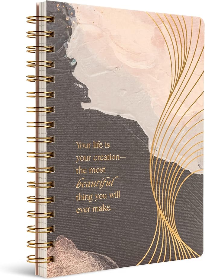 Compendium Spiral Notebook - Your life is your creation... — A Designer Spiral Notebook with 192 Lined Pages, College Ruled, 7.0”W x 9.25”H
