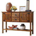 Solid Wood Sideboard Buffet Cabinet with Storage Drawers and Shelf