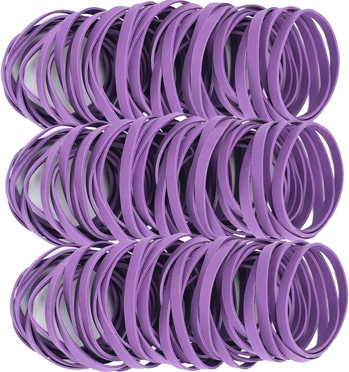 AMUU Rubber Bands Size #64 purple Rubber Band 0.5blPcs rubber band for Office Supplies Home money File Folders Strong Elastic Rubber Bands