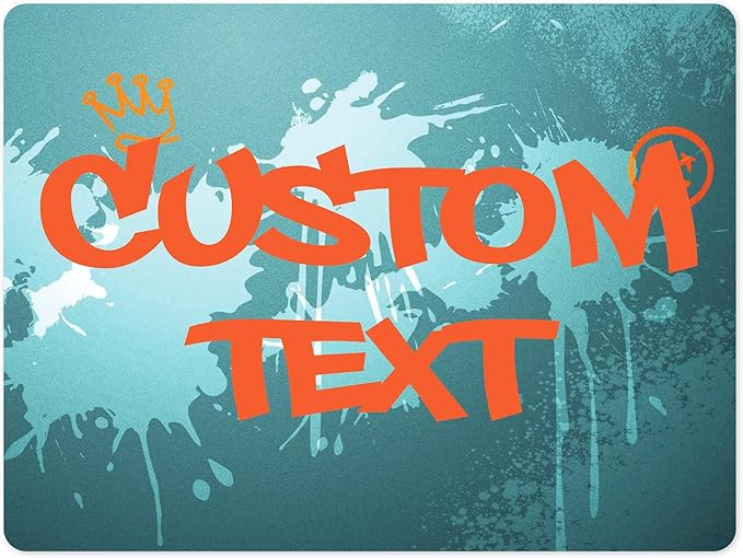 Custom Sign, Custom Street Sign, 11 Font Colors, 13 Font Styles, 4 Hole Options, 22 Sizes, 18x24 Inches, Rust Free DiBound, Fade Resistant, Made in USA by My Sign Center (Graffiti)