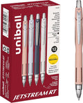 uniball™ Jetstream RT Ballpoint Pens, Black Ink, 0.7mm Fine Point, 12 Count | Retractable, Smooth Writing, Quick-Drying, Smear-Resistant, uni Super Ink™