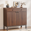 Sideboard Buffet Cabinet Storage, Modern Console Fluted Credenza